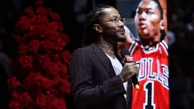 Derrick Rose in action
